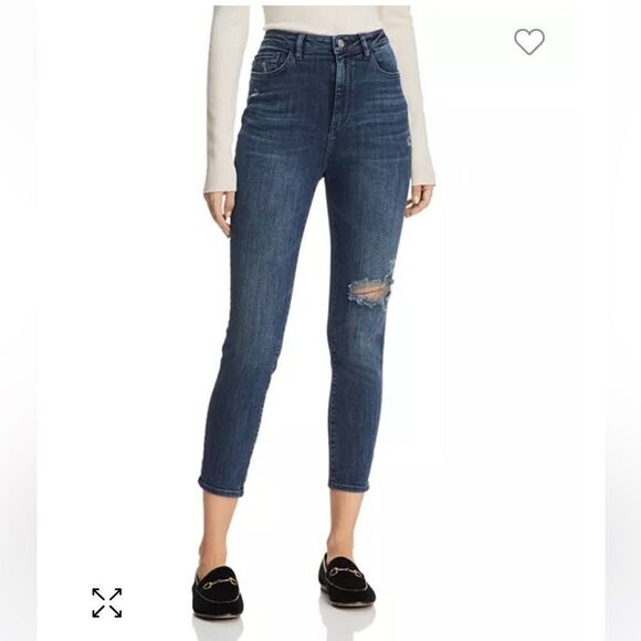 DL1961 Chrissy High Rise Sculpting Skinny Jeans in Saxton Size 27 - Picture 1 of 10